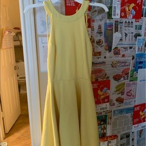 lulus yellow skater dress